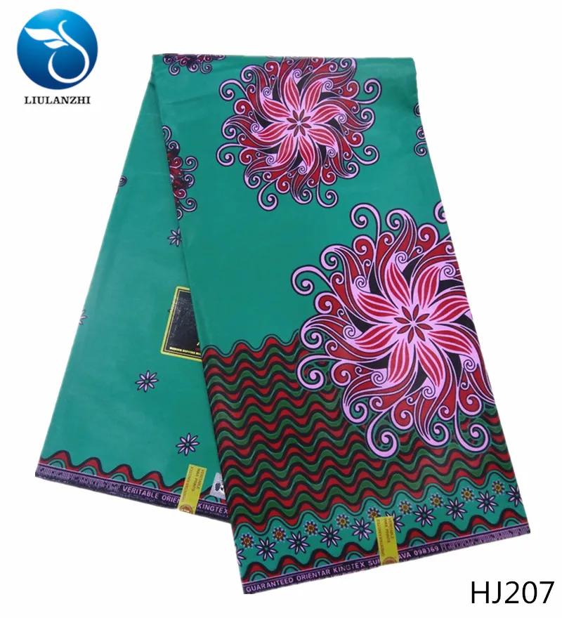

LIULANZHI Guaranteed ankara wax fabric Java wax fabric for dress New arrival african real wax fabric for occasion HJ201-HJ221