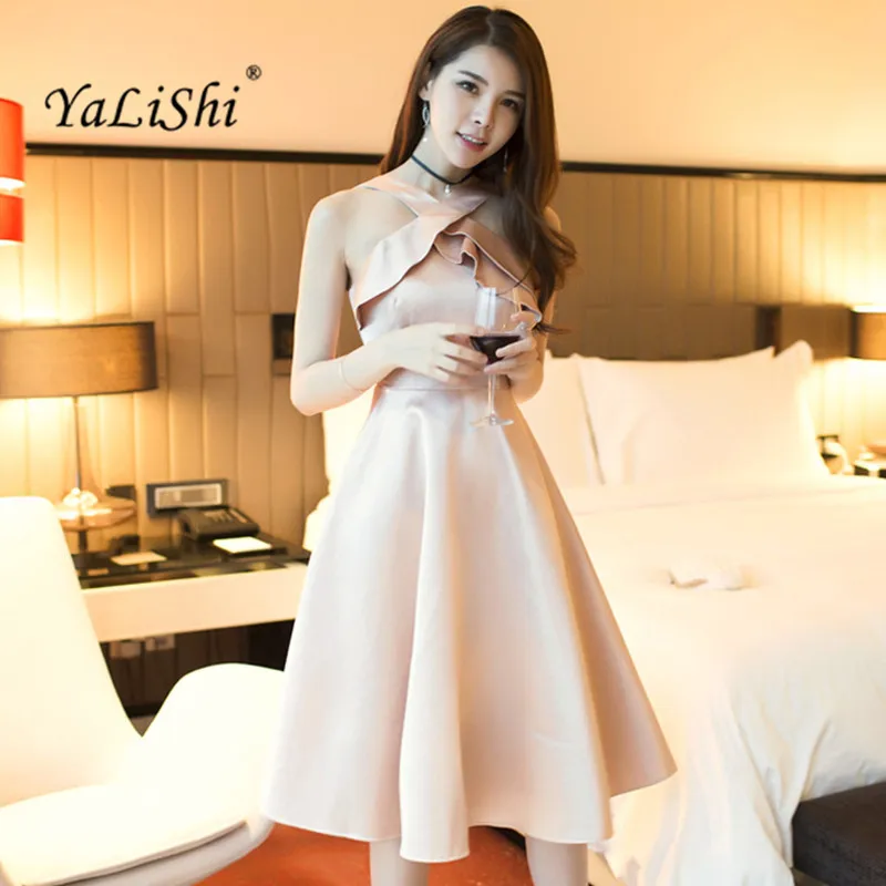 

2018 Summer Office Women Dress Halter Off the Shoulder Bandage Dress Party Sexy Vintage Bodycon A-Line Dresses Women Vestidos
