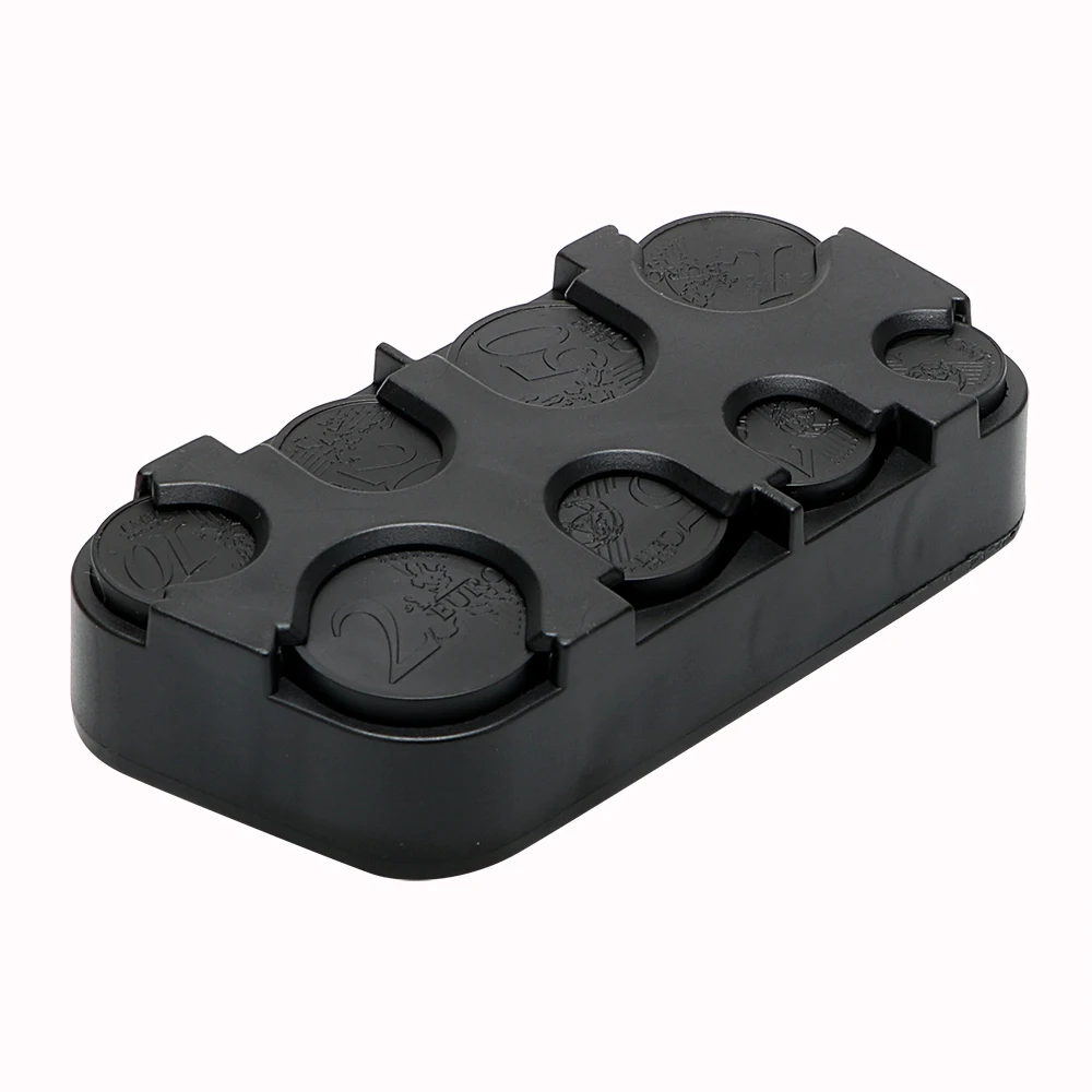 

Car Euro Coin Case Money Container Auto Coin Holder Plastic Car-styling Storage Box Organizer Stowing Tidying