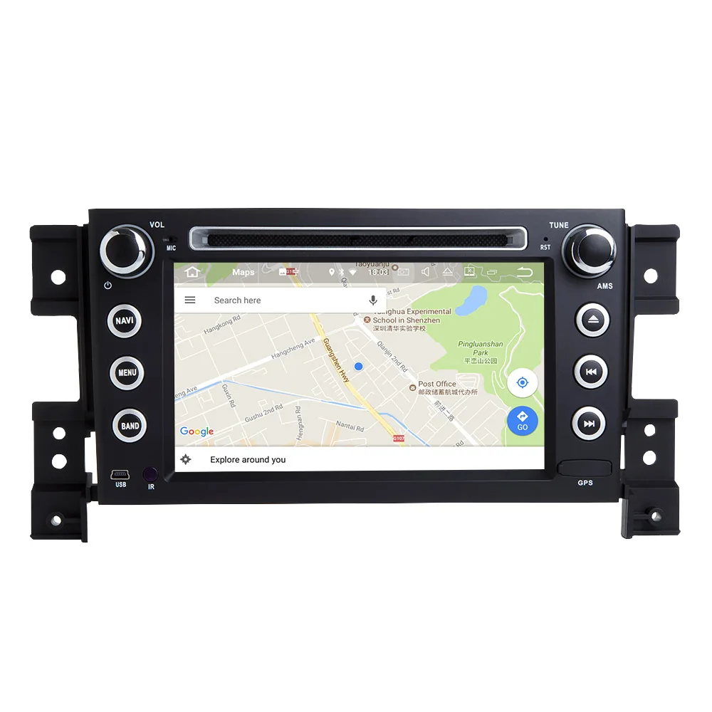 Top Support Apple Carplay Android9.0 Car DVD GPS Multimedia Player For Suzuki Grand Vita 2005-2010 Auto radio Navigation Stereo 2