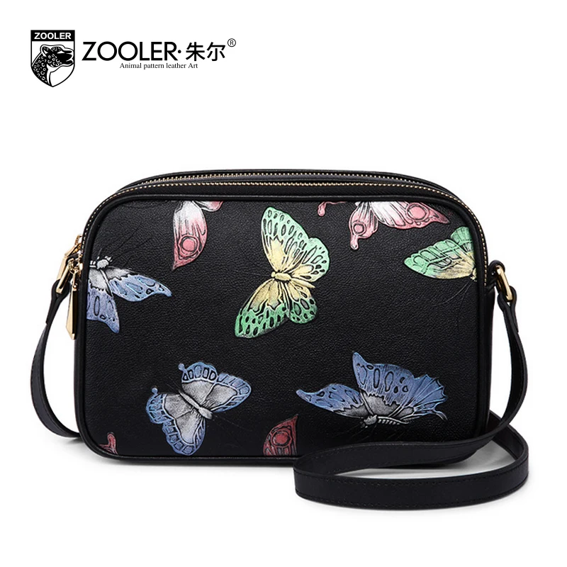 ZOOLER Printing Small Bag Female New Spring and Summer 2017 Genuine font b Leather b font