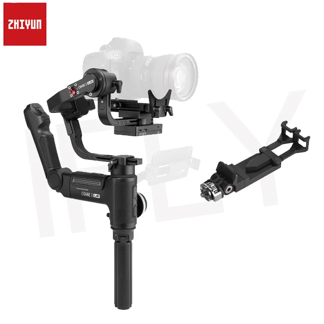 Zhiyun Crane 3 Lab 3 Axis Ручной Стабилизатор для DSLR BMPCC 4 K sony A7M3 Panasonic GH5 Canon PK Ronin S Crane 2 - Цвет: with phone holder