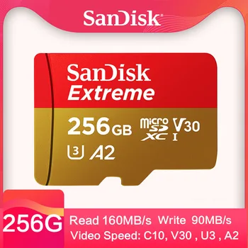 

SanDisk SD Memory In Card Stick Reader In Memory 32 GB 128 GB 256 GB Extreme Pro Micro 128 GB Class 10 U 3 Card