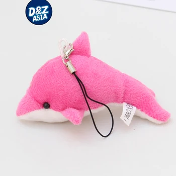 

10pcs/lot Wholesale plush toys dolphins small doll keychain pendant giveway wedding gifts
