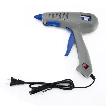 

RJ903 80W Grey Hot Melt Glue Gun with 110mm Semi-/Full-/Yellow-transparent Hot Melt Glue Stick Kits Bonding Tools Set