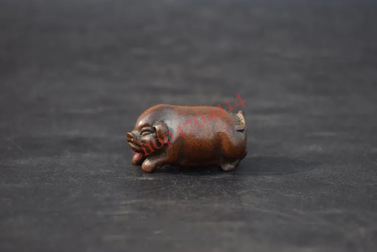 

Solid pure purple copper, small piglet ornaments, tea ceremony decorations, microsculpture art collections