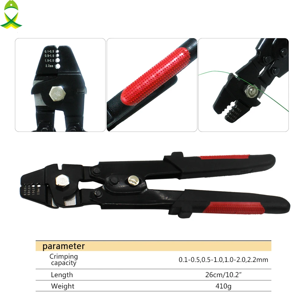 JSHANMEI Wire Rope Swager Crimpers Fishing Crimping Tool for