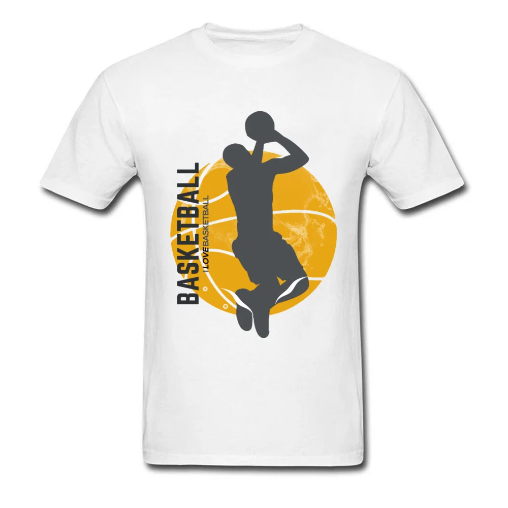 Basketball i love basketball Casual Summer/Fall Cotton Round Collar Mens T Shirt Customized T Shirts Brand Short Sleeve T Shirt Basketball i love basketball white