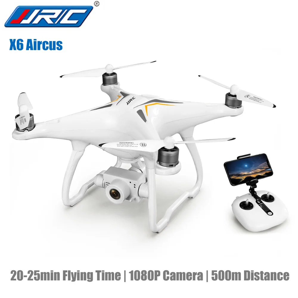 

JJRC X6 RC Drone Aircus GPS Two-axis Stabilization PTZ Gimbal 1080P UAV WiFi APP Control FPV 4-Channels Quadcopter Helicopter