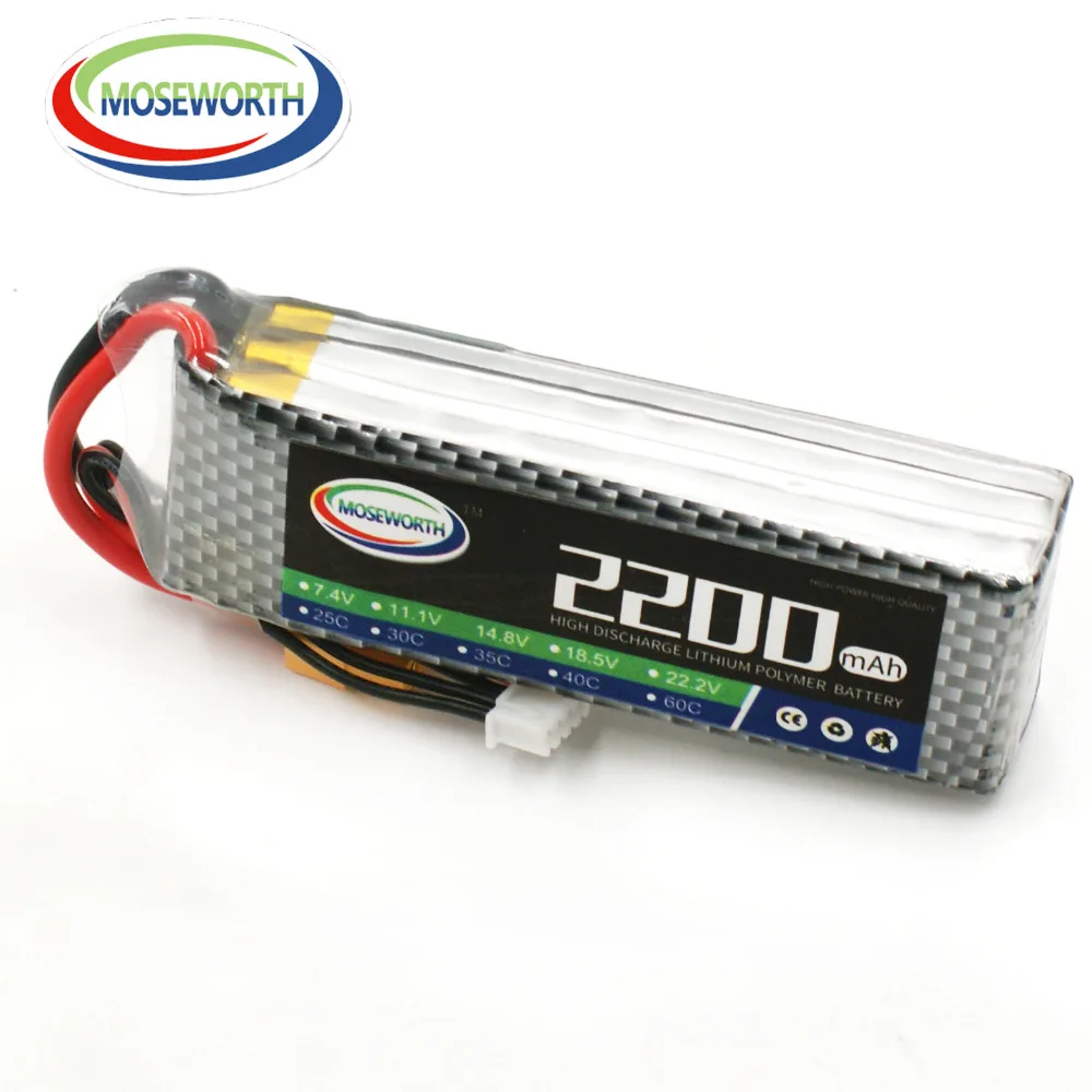 MOSEWORTH 3S 11,1 v 2200mAh 25C RC Lipo батарея для вертолета автомобиля лодки квадрокоптера батарея Акку