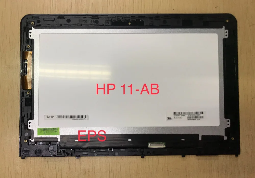 Для hp павильон x360Convertible 11-ab004ng ab009nl ab004la сенсорный экран панель Стекло планшета передний Датчик сборка TP+ светодиодный+ рамка