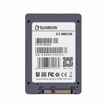 TC-SUNBOW X3-480GB 2,5 дюймов SSD SATA3 Внутренний твердотельный накопитель 480 ГБ 512 ГБ для ноутбука pos-игровой автомат с 512 Мб Cahce