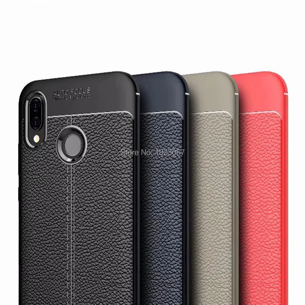 

For Huawei Nova 3i Drop-Proof Hybrid Armor Leather Texture Soft TPU Case for Huawei Nova 3i Nova3 3 i INE-LX2 INE-LX9 INE-LX1