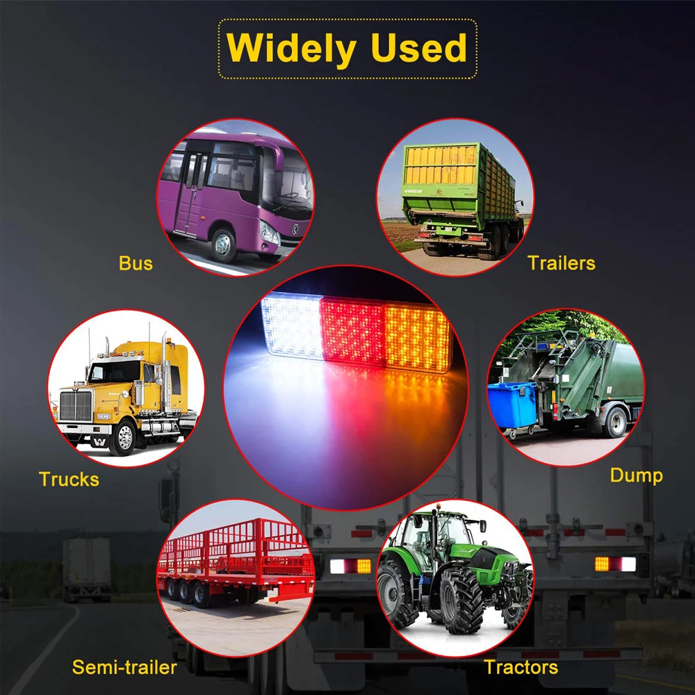 castaleca 2X Car truck trailer 75 LED Rear Tail Light brake Parking Turn Taillights Indicator Lamp Reverse applications castaleca 2X Car truck trailer 75 LED Rear Tail Light brake Parking Turn Taillights Indicator Lamp Reverse applications