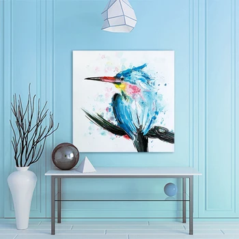 

Painted animal bird cat tiger old cow DIY painting digital art painting digital home hotel decorative painting