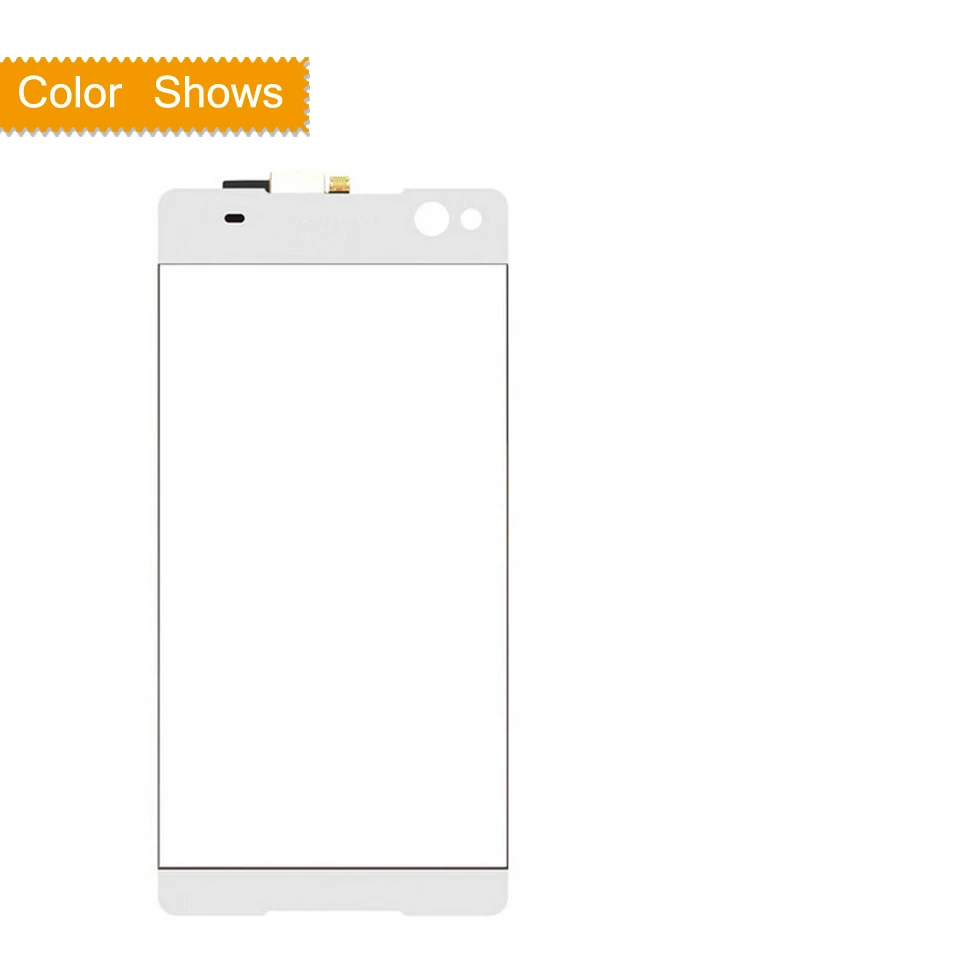 Сенсорный экран для Sony Xperia C5 Ultra E5553 E5506 сенсорный экран дигитайзер Передняя стеклянная панель Датчик объектива C5 Ultra DUAL E5533 E5563 - Цвет: white no gift