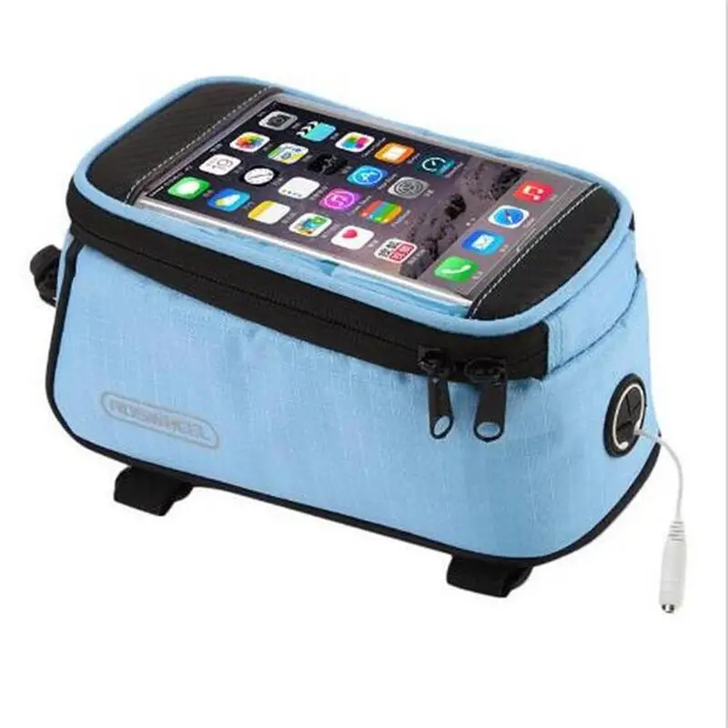 Clearance ROSWHEEL Touchscreen Cycling Mobile Phone Case Bag Pouch Bike Bicycle Frame Bag 4.2" 4.8" 5.7" Iphone Mobile Phone Case Bag 4