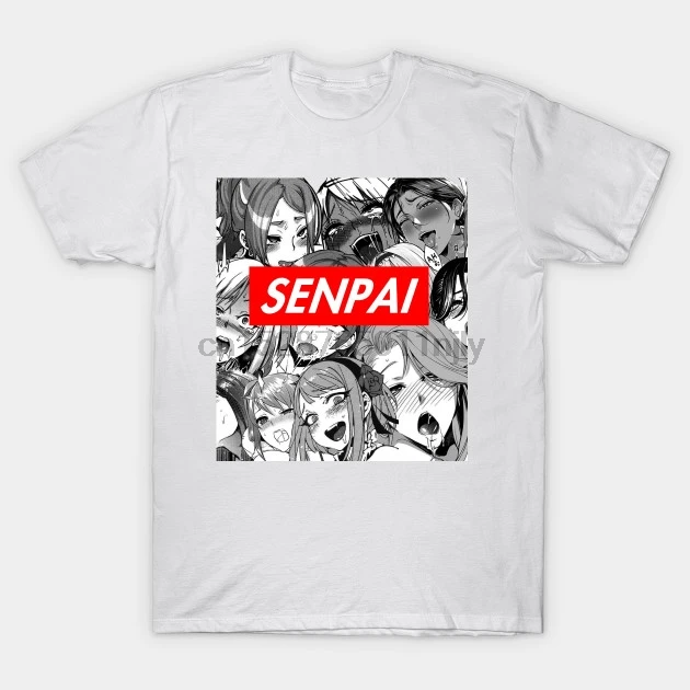 

Men tshirt Short sleeve Ahegao Anime T Shirt(1) tee tops Women t-shirt