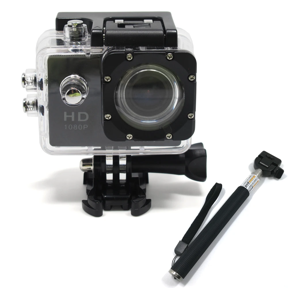 Underwater Action Camera 1080p Wifi Wireless Sports Action Camera Similar Go pro Dv Manual 1.5 inch + Selfie Stick DV603C1+ZPG-in Sports & Action Video ...