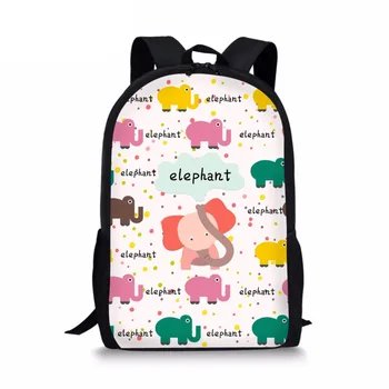 

Cute Cartoon Backpacks For Teenagers Girls Animal Puzzle Elephant Book Shoulder Bags Casual Childern School Daypackssumka