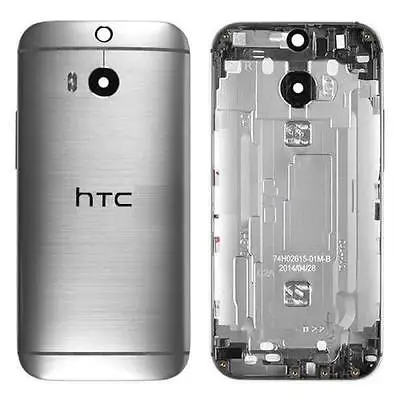 

Original For htc ONE M8 Battery Door Back Cover Housing Case+SIM Card Tray Silver