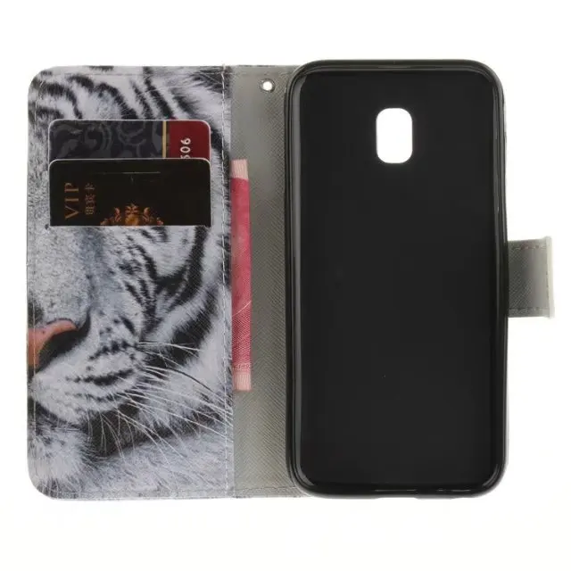Чехол Etui для Samsung Galaxy J7 2017 EU Ver. Coque тигр картина с изображением девушки чехол