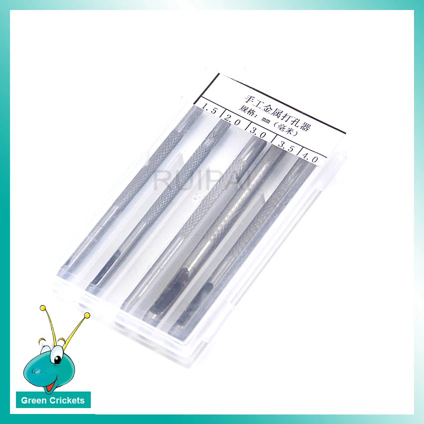 

Wholesale 5pcs/box Assort Size Watch Strap Hole Puncher Pin kit Watchband Round Hole maker Tool for Watch makers