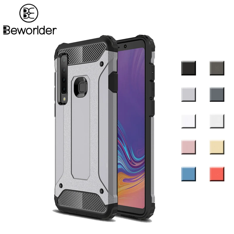 Beworlder For Samsung Galaxy A9 2018 Case A9s Dual Layer TPU PC Heat Dispatchion Hard Cover Star Pro |