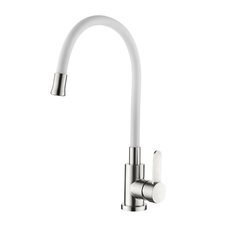 black kitchen tap LEDEME Newly Design Kitchen Faucet 360 Swivel Stainless Steel Single Handle Mixer Sink Tap Pull Out Down Chrome Finish L74004 double sink kitchen Kitchen Fixtures