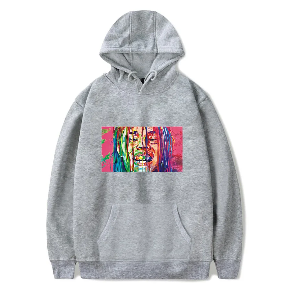 Aikooki Новое поступление tekasti69 6ix9ine толстовки мужские/женские модные повседневные Хип-хоп толстовки с принтом 6ix9ine мужские толстовки Топ