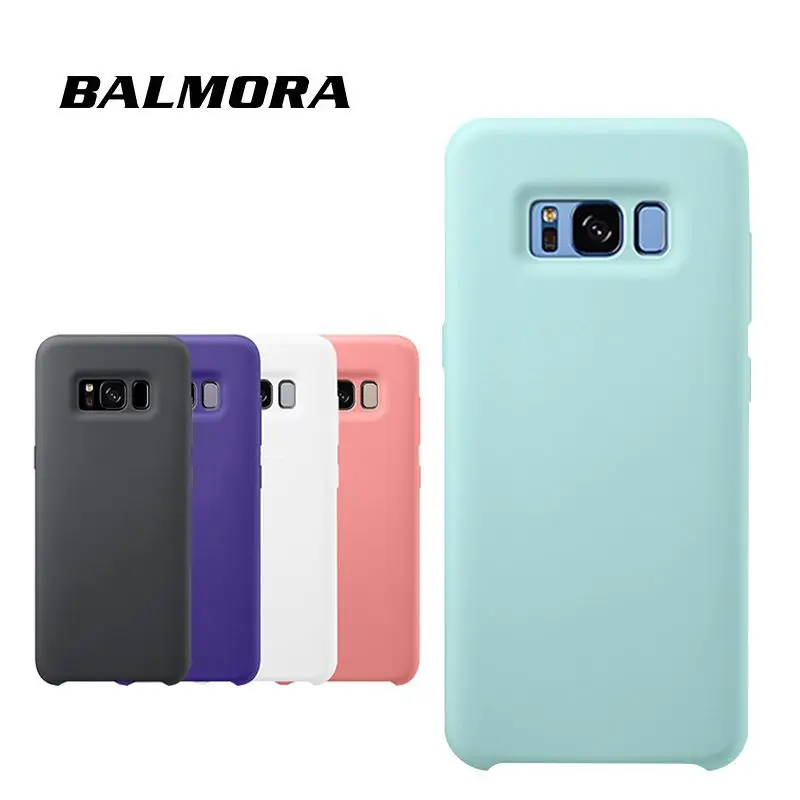 

Balmora Official Liquid Silicone Mobile Phone Case For Samsung Galaxy S10e S8 S9 S10 Plus Note 8 9 Shockproof Protective Cover