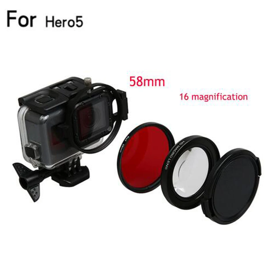 58mm Magnifier 16x Magnification Macro Close Up Lens + UV Filter for