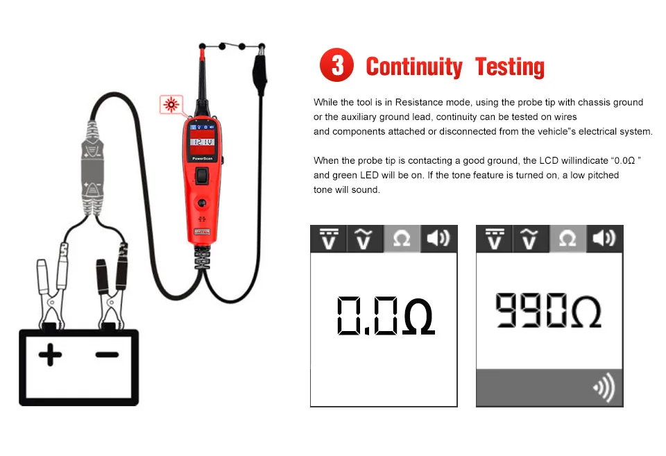 Autel PowerScan PS100 инструмент для диагностики электрической системы autel PS100 автомобильный OBD2 сканер автомобильный автоматический тестер батареи