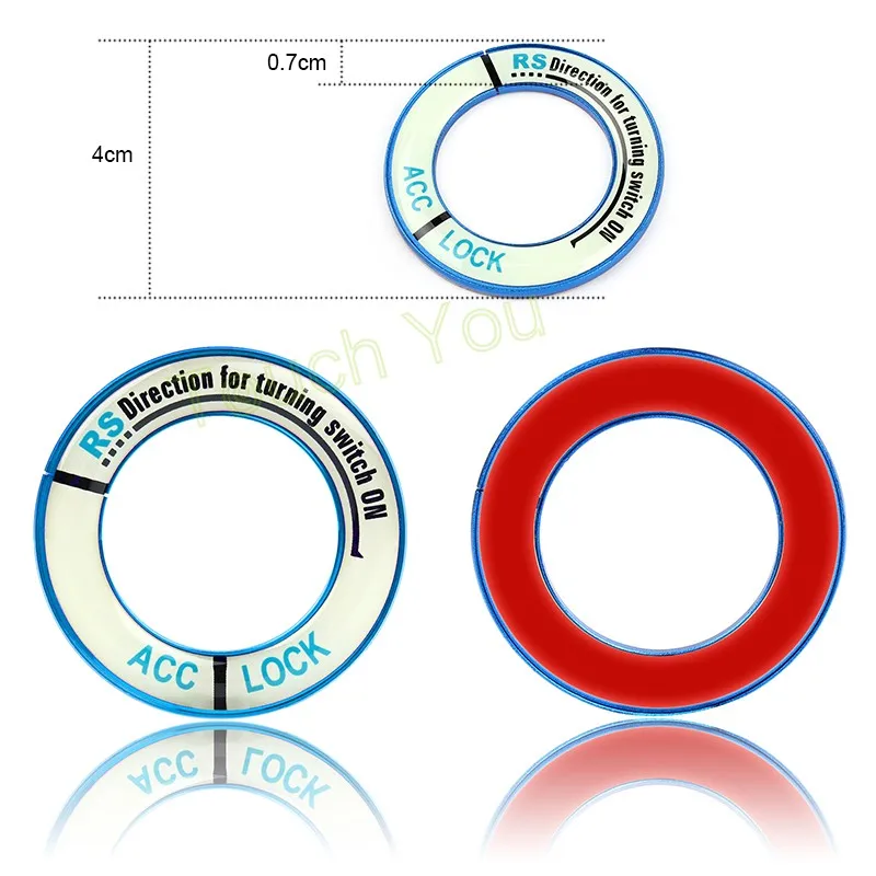 ITimo светящийся сплав автомобильный переключатель зажигания Крышка Авто аксессуары наклейки для Honda City CIVIC Ciimo Accord CRV ODYSSEY