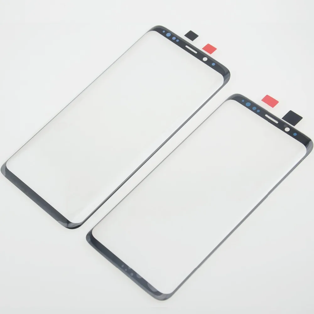 Премиум спереди защитная, внешняя, стеклянная линза черный Замена для Samsung Galaxy S8 S9 Plus Note 8 Note 9 спереди Экран солнечные фильтры