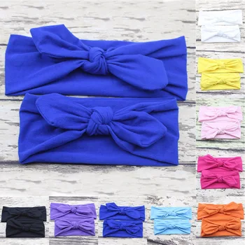 

Puseky Mom and Me Headband Bows Bunny Ear Headbands Baby Infant Toddler Hair Accessories Headwear Turban Baby and Mommy Headwrap