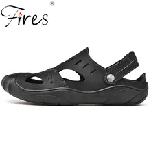 Мужские летние сандалии; повседневная обувь из мягкой кожи; легкие удобные сандалии для улицы; пляжная обувь на плоской подошве