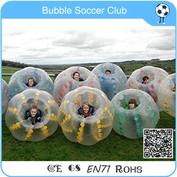 

Colourful inflatable bubble football sports ball,human bubble suit for sale