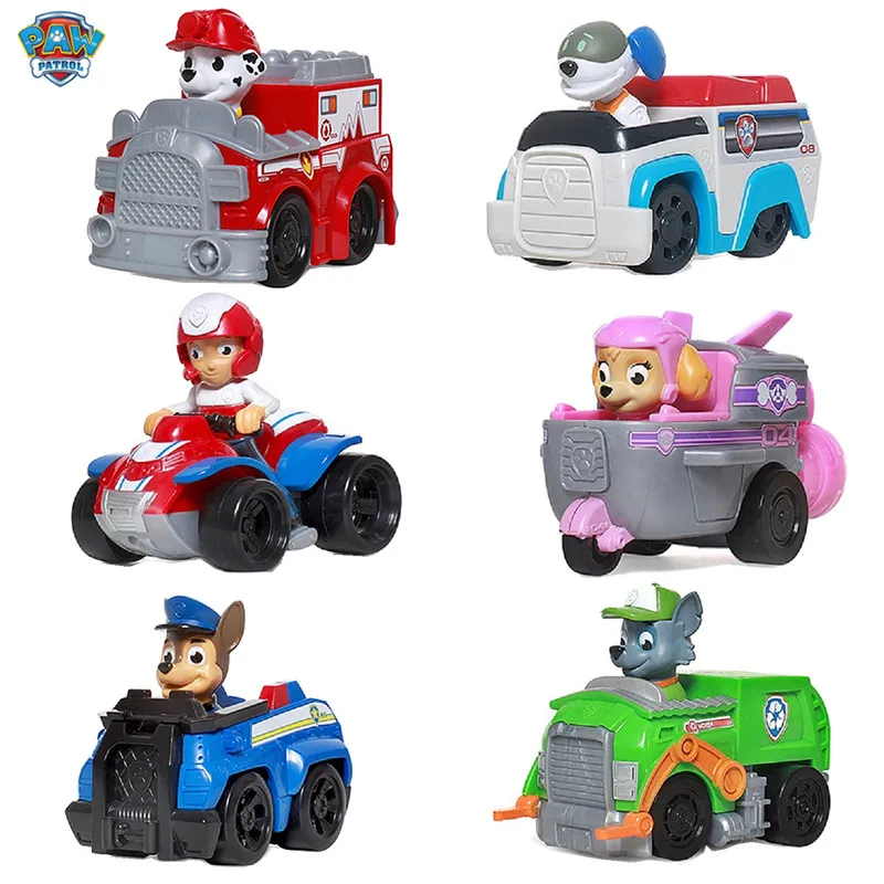 

Paw Patrol Cars Puppy Patrol Dog car patrulla canina Toys Anime Figurine Car Plastic Toy Action Figure model Children Gifts toys