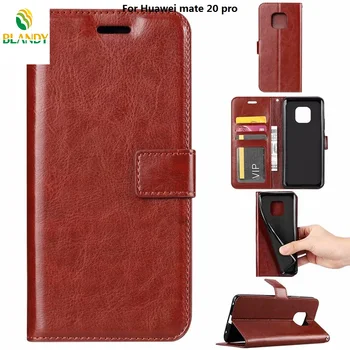 

100pcs/lot For Huawei mate 20 pro Crazy Horse Wallet Leather Case With Photo Frame Card Slots Cover For Huawei mate 20 lite