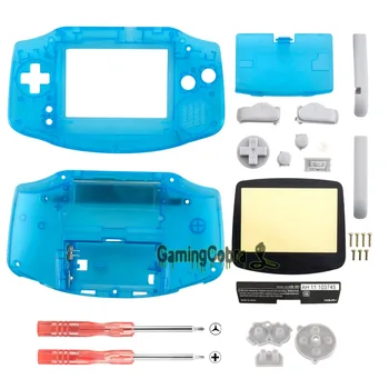 

Neon Blue Full Housing Shell Buttons with Screen Len for Gameboy Advance - GBA0012GC