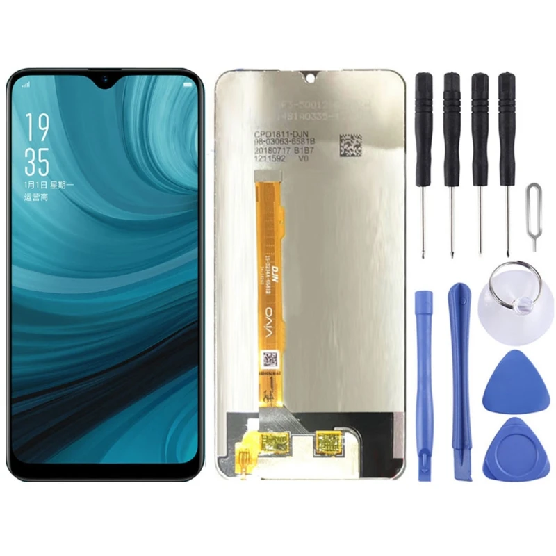 Высокое качество ЖК экран дигитайзер полная сборка Замена стекло для OPPO A7 с