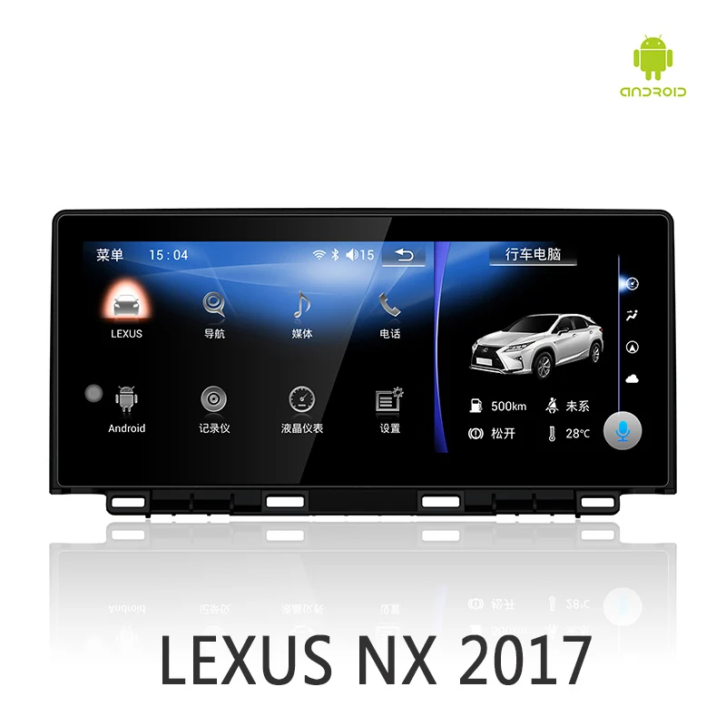 NVTECH Мультимедиа Навигация gps для LEXUS NX Bluetooth Android 9,0 радио приборной панели dvd-плеер 10,2" - Цвет: NX 2017