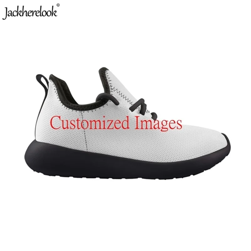

Jackherelook Custom Your Images Kids Mesh Knit Sneakers Sorts Shoes Students Casual Outdoor Sport Athletic Shoes Children 28-35