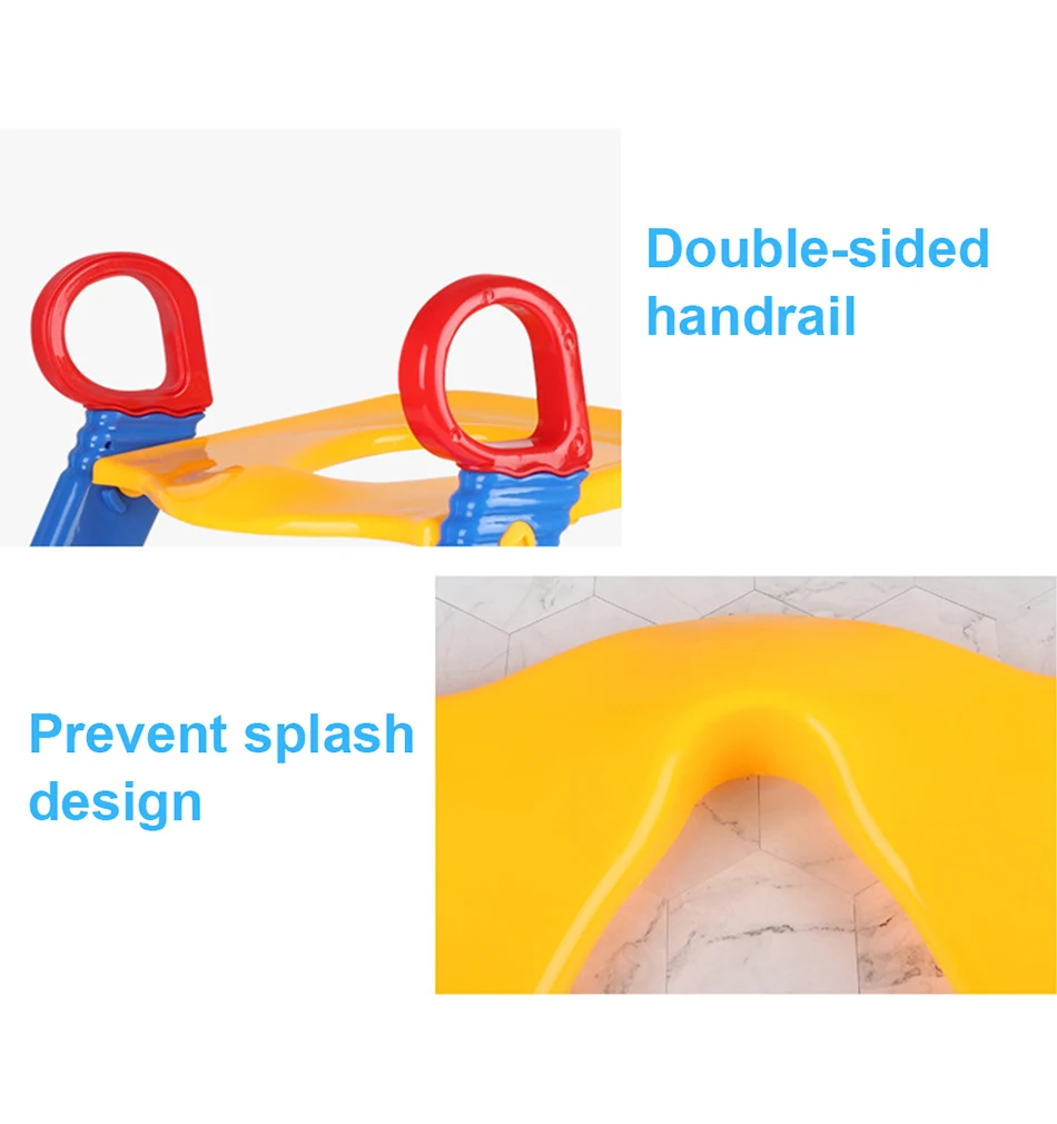 Регулируемые Детские Малыши Дети горшок ободок для унитаза обучение ступенька безопасности стул нескользящий складной с подлокотниками