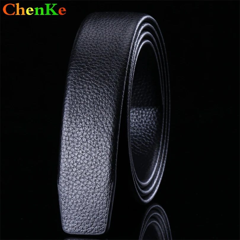 

ChenKe 2018 New Luxury Brand No Buckle Belts for Men Women High Quality Male Strap Genuine Real Leather Waistband No Buckle Belt