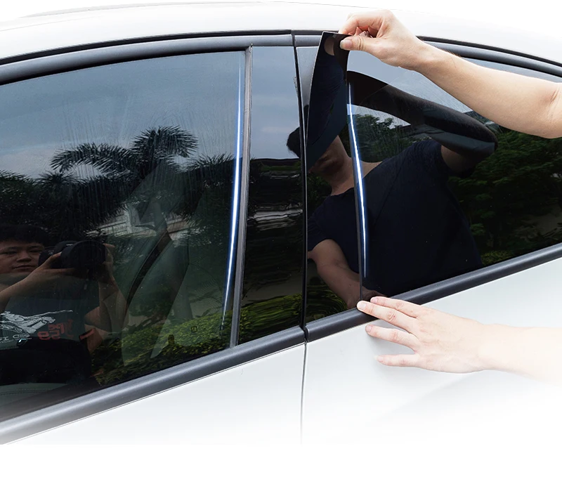 8 шт. для mazda 3 2009 2013 оконная отделка Центральная колонна декоративная наклейка