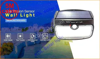 

48 LED 900lm Solar indoor Light PIR motion radar smart led 800LM energia solar li to 5M cable street wall outdoor light for