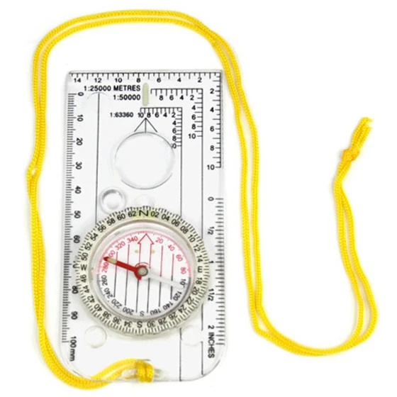 Magnifying Compass Camping Hiking Walking Boating Army Map Reading Outdoor