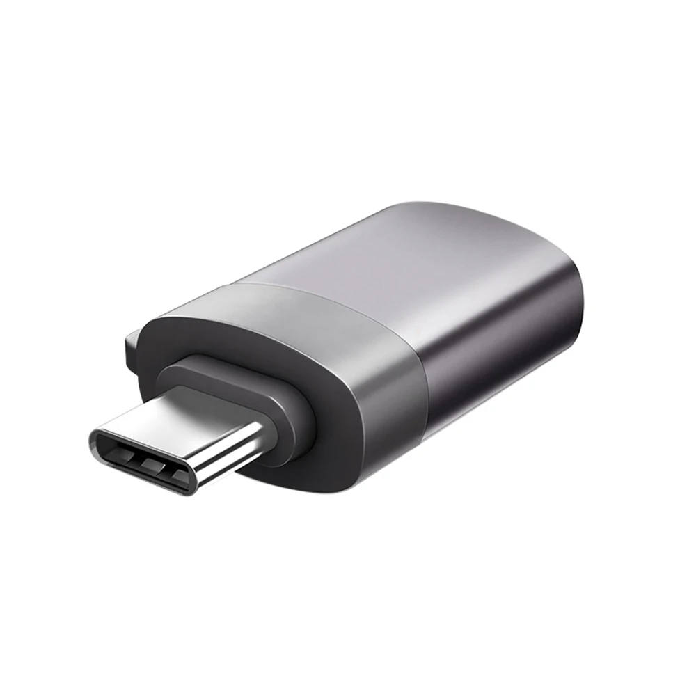 USB OTG type-C/type C OTG адаптер 3,0 конвертер для samsung Galaxy S9 Hauwei P20 MacBook серии usb type C Micro usb c адаптер - Цвет: Gray
